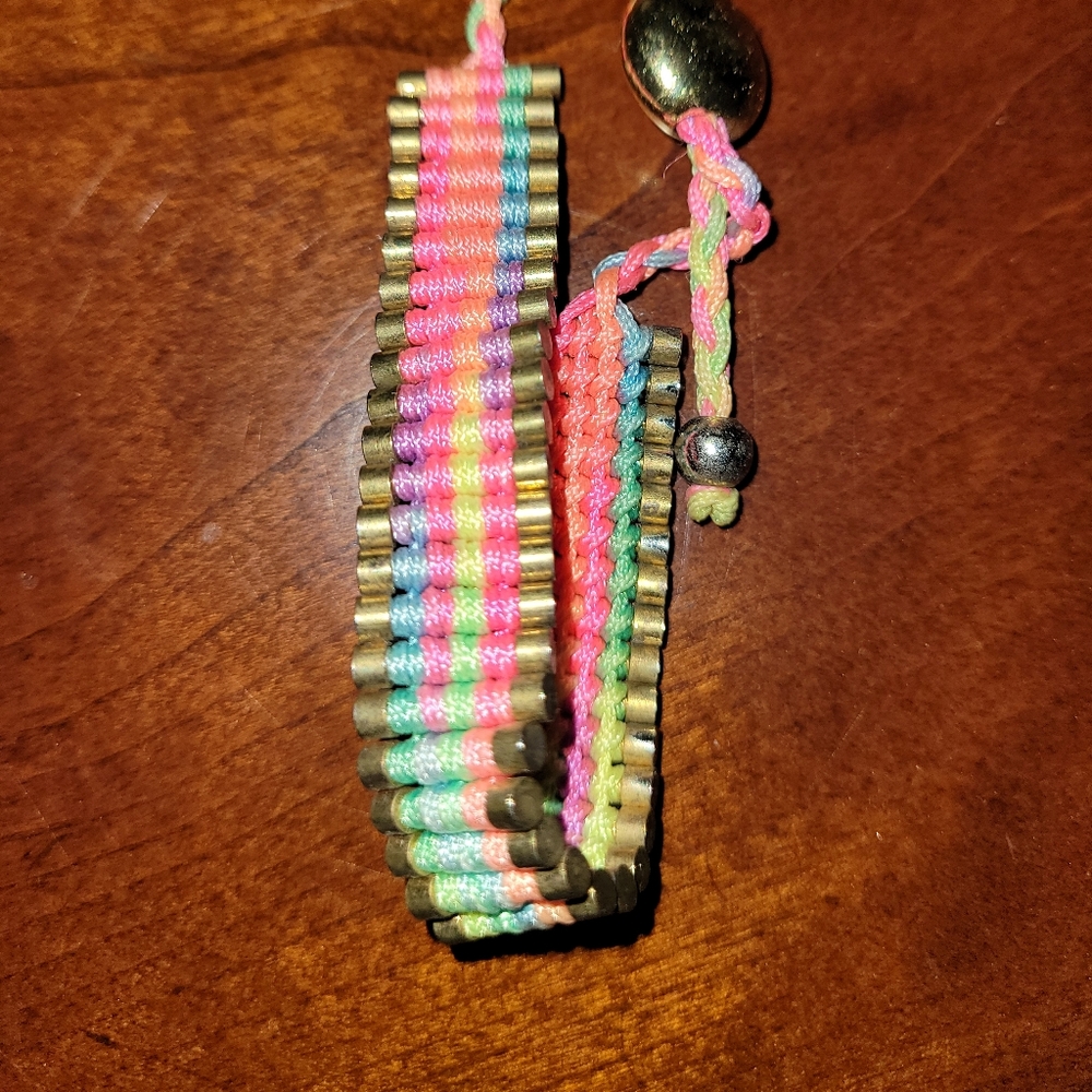 Beach style Neon and Metal Bracelet